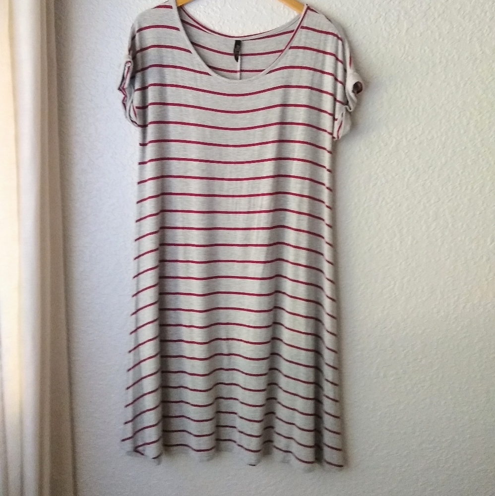 Mom & Co Maternity Striped Jersey Dress